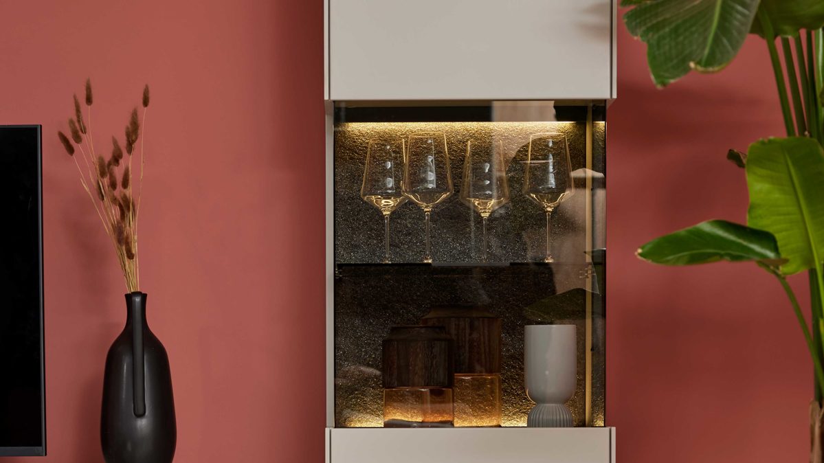 Möbelbeleuchtung Interliving aus Kunststoff in Weiß Interliving Wohnzimmer Serien 2030 PLUS- LED-Beleuchtung zweiteilig - ca. 48 cm