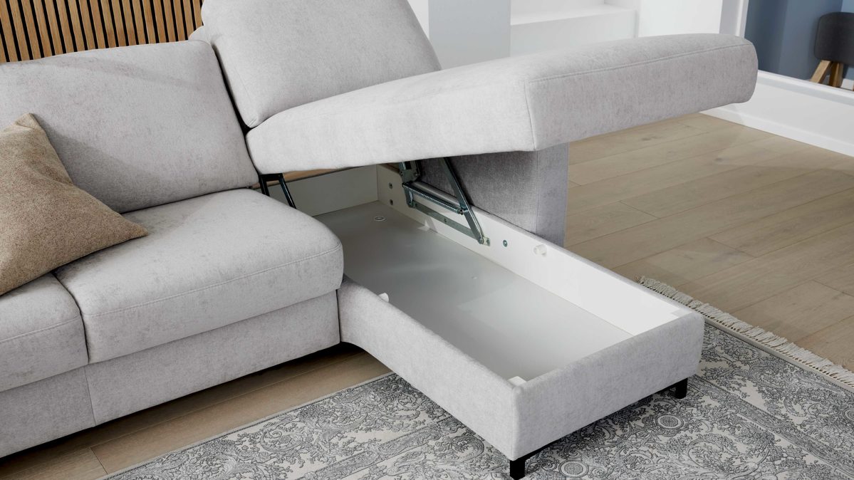 Funktion Interliving aus Metall in Transparent Interliving Sofa Serie 4700 - Aufklappfunktion für Canapes