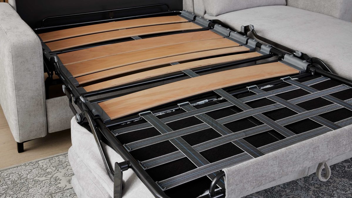 Lattenrost Interliving aus Holz in Holzfarben Interliving Schlafsofa Serie 4700 - Lattenrahmen Federholzleisten