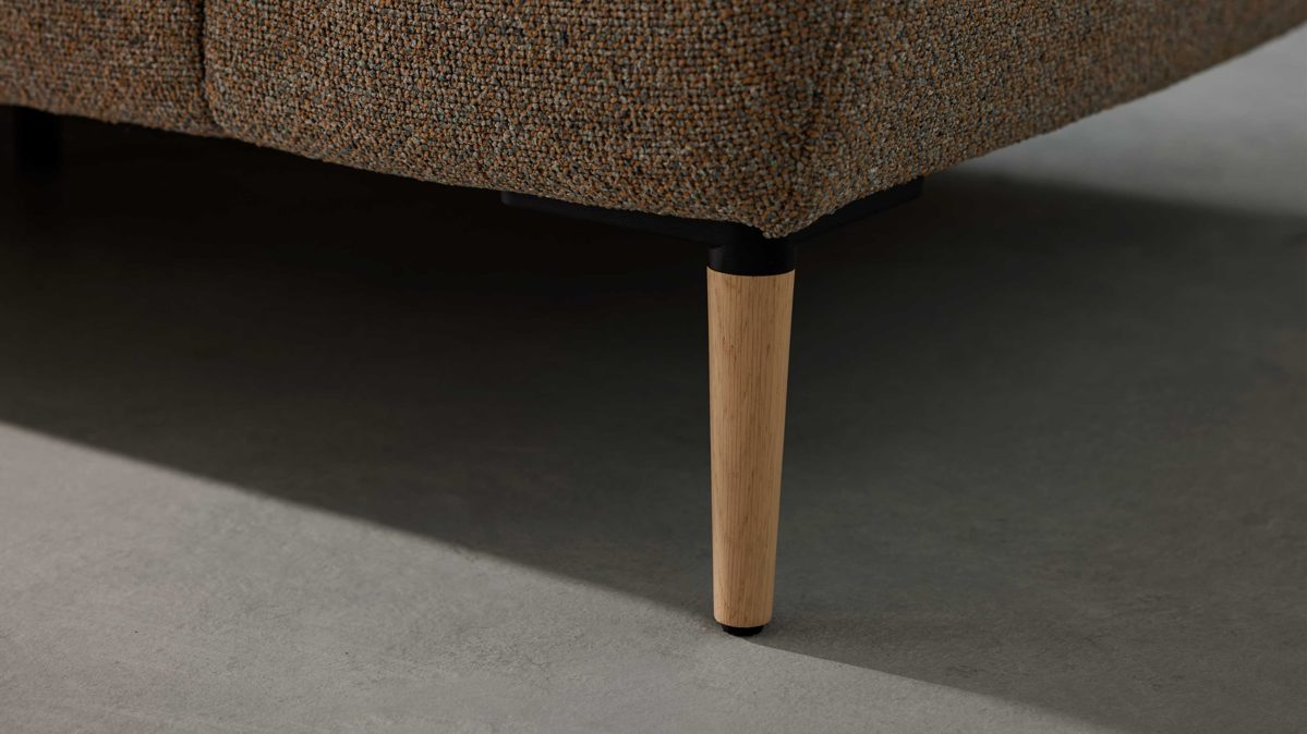 Möbelfuß Interliving aus Holz in Holzfarben Interliving Sofa Serie 4461 - Holzfuß Eiche bianco