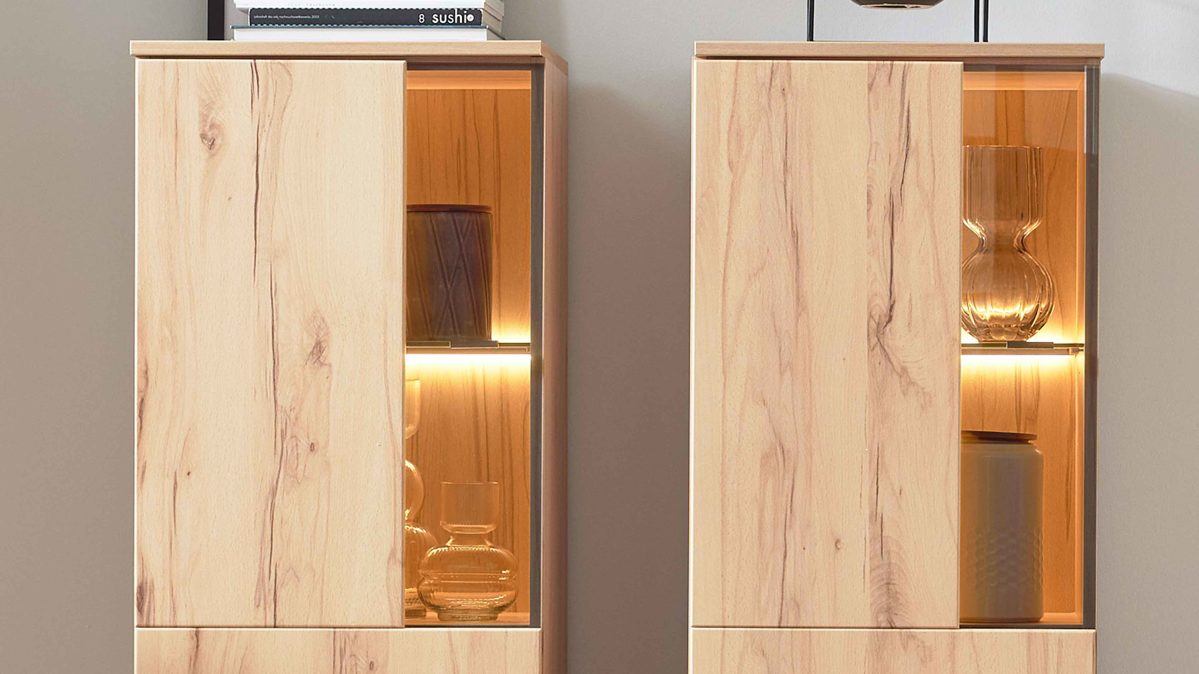 Möbelbeleuchtung Interliving aus Kunststoff in Weiß Interliving Wohnzimmer Serie 2031 - LED-Beleuchtung ZLN245 Breite ca. 45 cm - zweiteilig