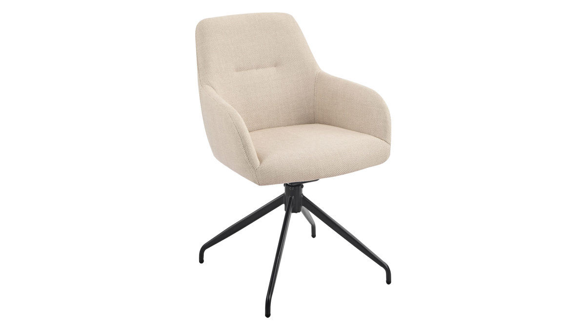 Polsterstuhl Hela aus Stoff in Beige Polsterstuhl Triest S Beige Bjorn 31 & Schwarz