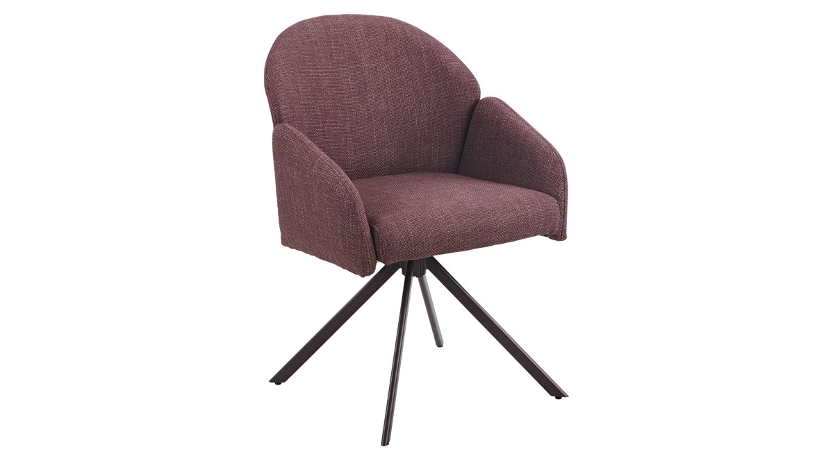 Polsterstuhl Hela aus Stoff in Lila Polsterstuhl Holly S Wildberry Bjorn 95 & Wildberry