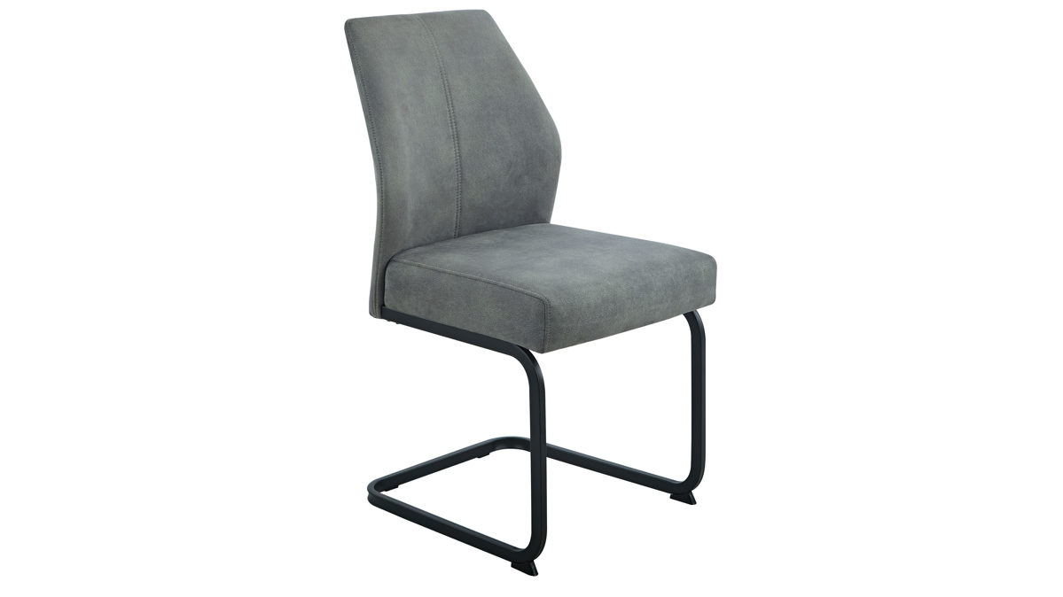 Schwingstuhl Hela aus Stoff in Anthrazit Schwingstuhl Neptun S Vintage Anthrazit 46 & Schwarz