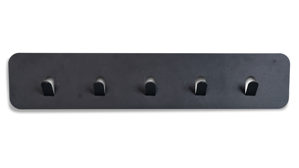 Wandgarderobe M2 kollektion aus Metall in Anthrazit Garderobenleiste Lilly Anthrazit – fünf Haken, Länge ca. 50 cm