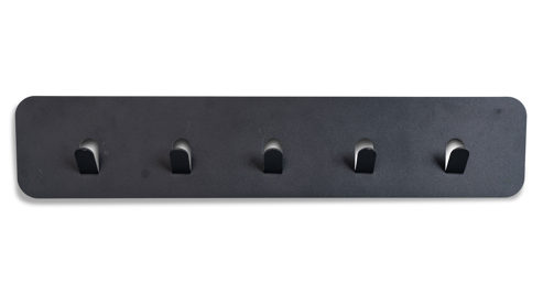 Wandgarderobe M2 kollektion aus Metall in Anthrazit Garderobenleiste Lilly Anthrazit – fünf Haken, Länge ca. 50 cm