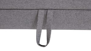 Funktion SOFAkultur aus Stoff in Hellgrau SOFAkultur Programm SK 239 - Bettfunktion hellgraues Flachgewebe Mono