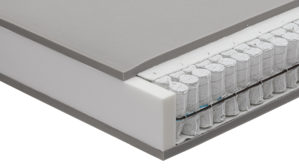 Federkernmatratze Interliving aus Stoff in Weiß Interliving Matratze Medikontur 1931 Taschenfederkern, H2 – Liegefläche ca. 160 x 200 cm