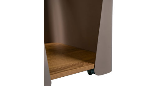 Couchtisch M2 kollektion aus Holz in Holzfarben Beistelltisch Sandro Eiche & Grau - ca. 40 x 48 cm