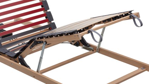 Lattenrost Interliving aus Holz in Holzfarben Interliving Lattenrost Serie 1952 - V6290 mit Bettkastenzugang zweifach motorisch mit Handschalter – Liegefläche ca. 80 x 200 cm