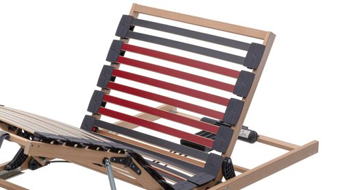 Lattenrost Interliving aus Holz in Holzfarben Interliving Lattenrost Serie 1952 - V6290 mit Bettkastenzugang zweifach motorisch mit Handschalter – Liegefläche ca. 80 x 200 cm