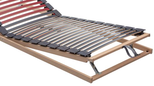 Lattenrost Interliving aus Holz in Holzfarben Interliving Lattenrost Serie 1952 mit manueller Kopf- und Fußteilverstellung manuell – Liegefläche ca. 90 x 200 cm