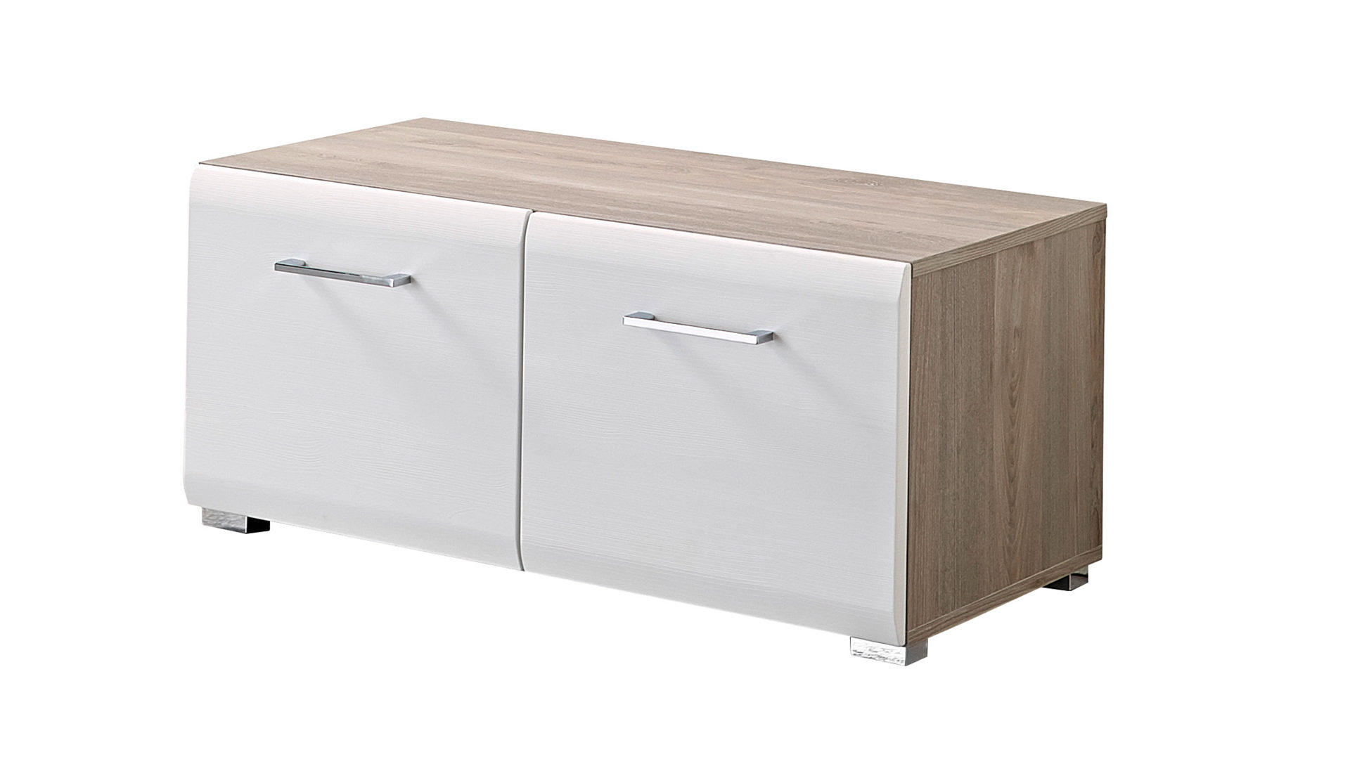 Garderobenbank Innostyle aus Holz in Weiß Garderobenbank und Dielenmöbel Funny Weiß & Silbereiche – zwei Türen