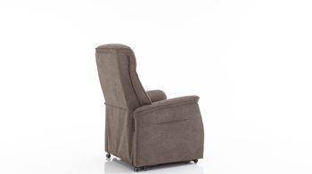 Fernsehsessel Duo collection aus Stoff in Braun TV-Sessel, ein Polstermöbel mit Federkern dunkelbrauner Stoffbezug Bari