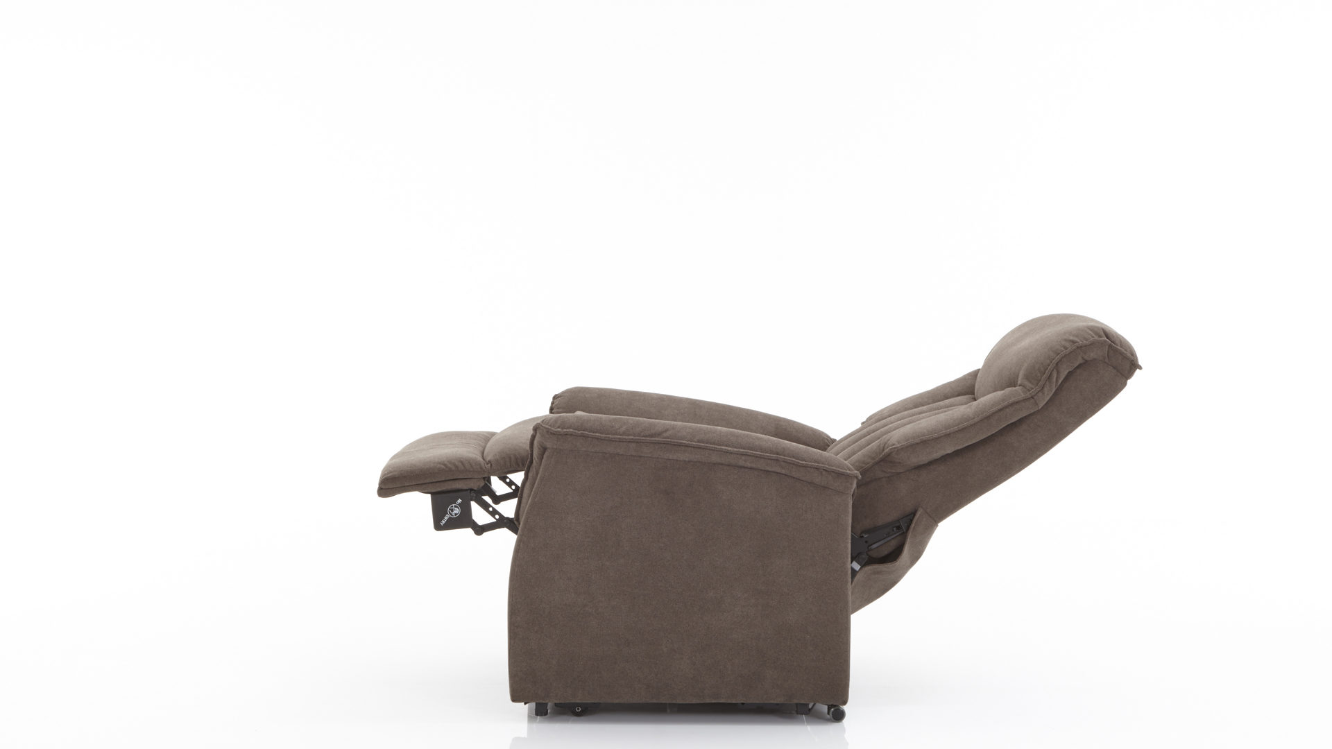 Fernsehsessel Duo collection aus Stoff in Braun TV-Sessel, ein Polstermöbel mit Federkern dunkelbrauner Stoffbezug Bari