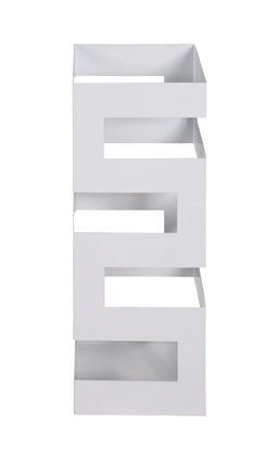Schirmständer Haku aus Metall in Weiß Schirmständer weißes Metall  – Höhe ca. 48 cm