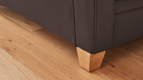 Ecksofa OrthoSedis aus Leder in Braun OrthoSedis Eckkombination MM-PN1004 schokofarbenes Leder Torro & Buche – Stellfläche ca. 259 x 272 cm