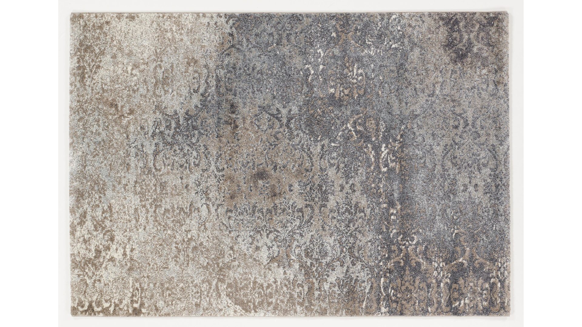 Webteppich Oci aus Kunstfaser in Türkis Designerteppich Butterfly Admiral für Ihre Wohnaccessoires türkis & naturfarben gemusterte Kunstfaser – ca. 160 x 230 cm