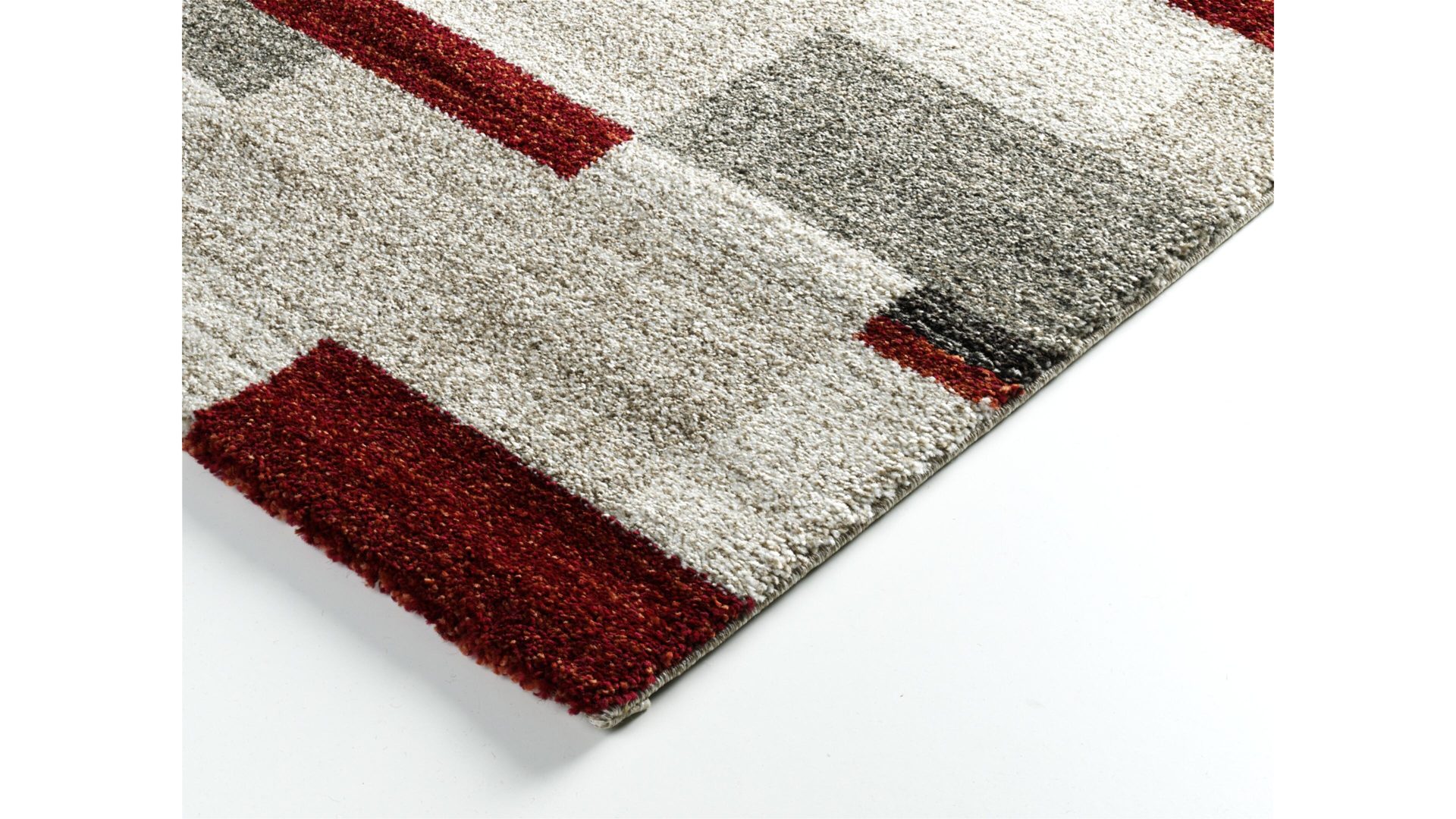 Webteppich Oci aus Kunstfaser in Rot Webteppich Castle Beppo für Ihre Wohnaccessoires rote, beige & braune Kunstfaser – ca. 140 x 200 cm