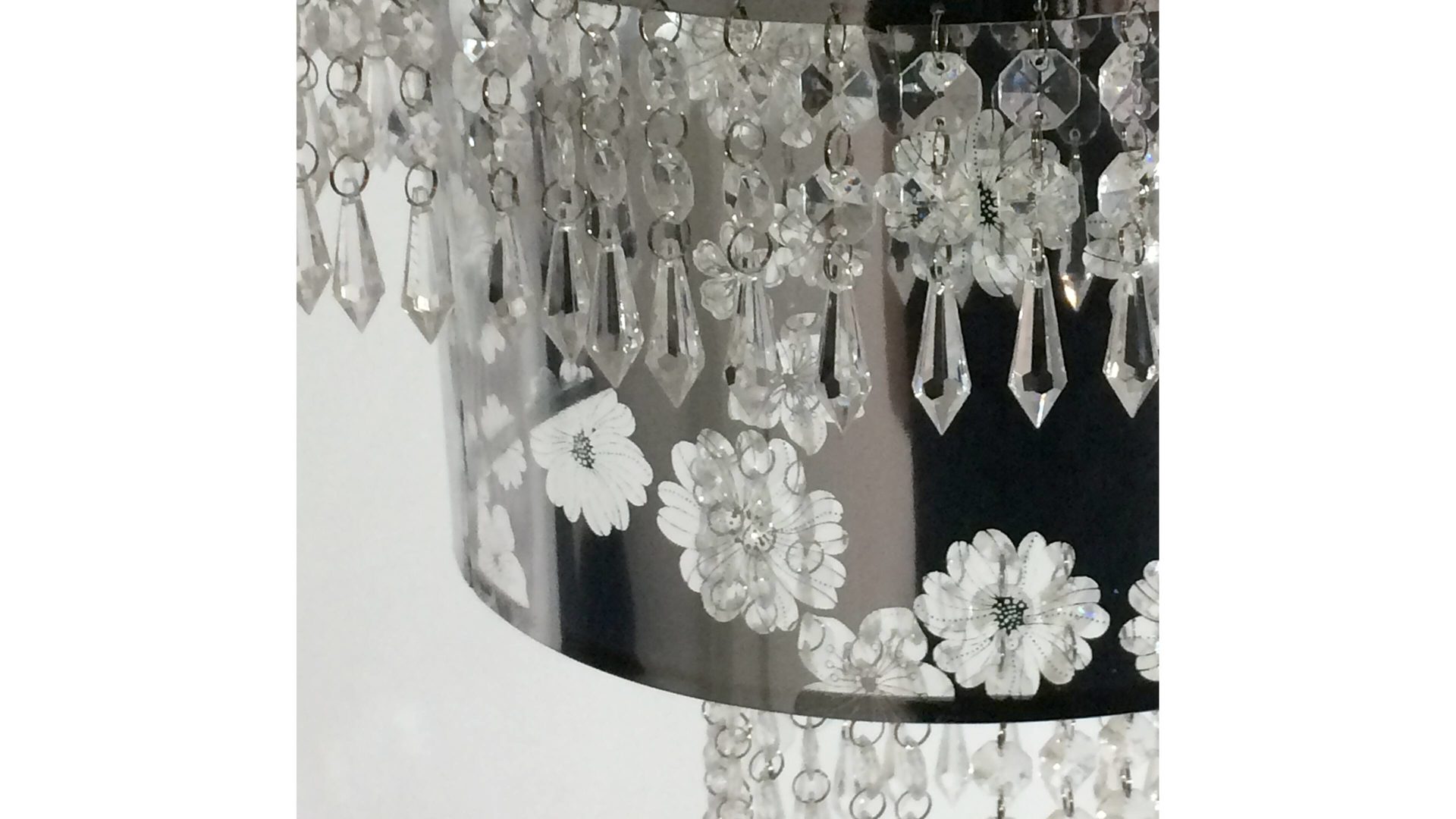 Pendelleuchte Näve aus Metall in Metallfarben näve Kronleuchter Fancy Chrom & Acryl – Durchmesser ca. 32 cm