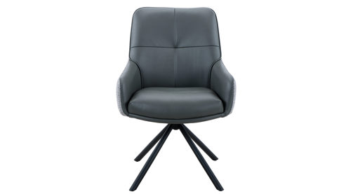 Polsterstuhl Hela aus Stoff in Anthrazit Polsterstuhl Faro S Anthrazit & Grau 52 - drehbar