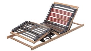 Lattenrost Interliving aus Holz in Holzfarben Interliving Lattenrost Serie 1953 mit Funksteuerung dreifach motorisch mit Funk-Fernbedienung – Liegefläche ca. 80 x 200 cm