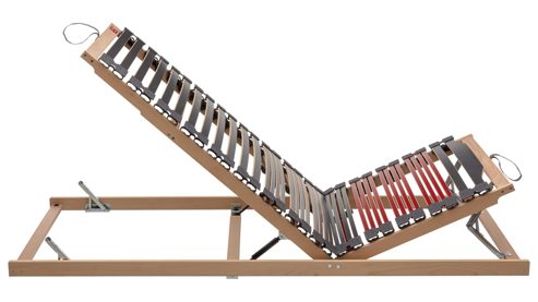 Lattenrost Interliving aus Holz in Holzfarben Interliving Lattenrost Serie 1953 mit Hebehilfe mit Hebehilfe & manuell verstellbar – Liegefläche ca. 90 x 200 cm