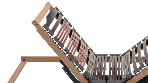 Lattenrost Interliving aus Holz in Holzfarben Interliving Lattenrost Serie 1953 mit Funksteuerung zweifach motorisch mit Funk-Fernbedienung – Liegefläche ca. 90 x 200 cm