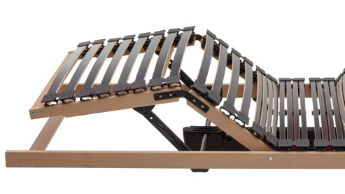 Lattenrost Interliving aus Holz in Holzfarben Interliving Lattenrost Serie 1953 mit Funksteuerung zweifach motorisch mit Funk-Fernbedienung – Liegefläche ca. 90 x 200 cm
