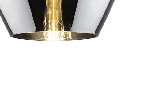 Pendelleuchte Globo lighting aus Glas in Grau GLOBO Hängelampe Paso rauchfarbenes Glas & Nickel - Durchmesser ca. 22 cm