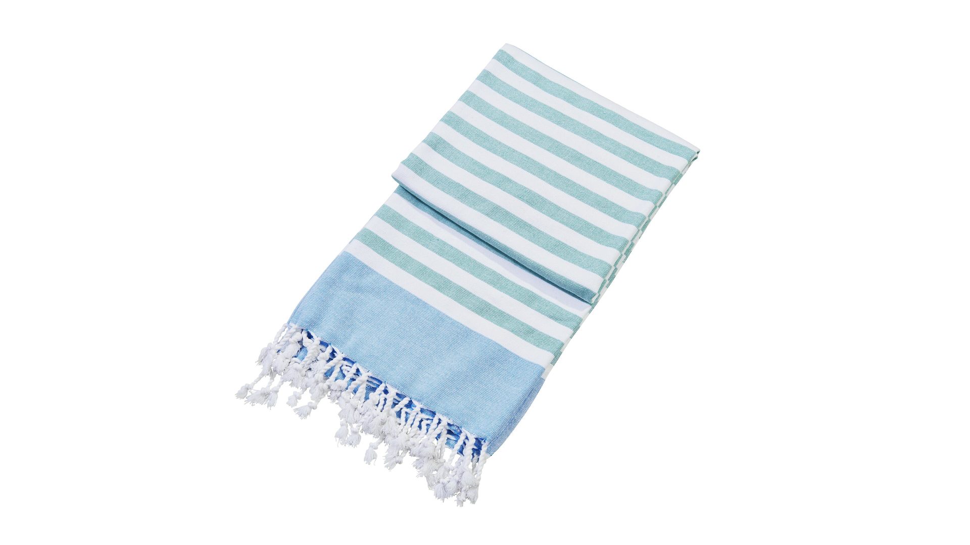 Hamamtuch Done.® aus Stoff in Hellblau done.® Hamamtuch Cairo cyanfarbene Streifen – ca. 90 x 160 cm