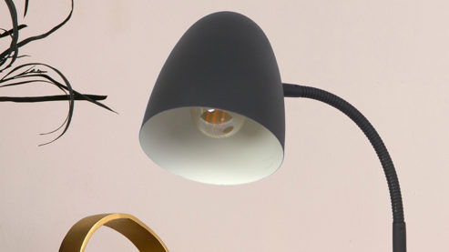 Stehleuchte Globo lighting aus Metall in Schwarz GLOBO Lampen Serie Jason - Stehlampe schwarzes Metall - Höhe ca. 140 cm