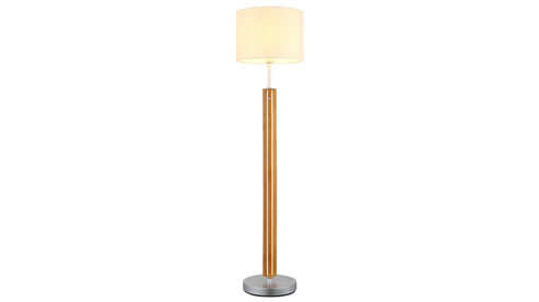 Stehleuchte Globo lighting aus Holz in Holzfarben GLOBO Lampen Serie Taugus - Stehlampe Leinen & Holz - Höhe ca. 145 cm