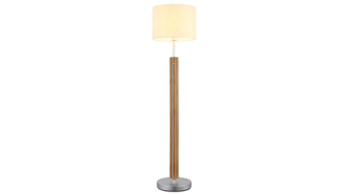 Stehleuchte Globo lighting aus Holz in Holzfarben GLOBO Lampen Serie Taugus - Stehlampe Leinen & Holz - Höhe ca. 145 cm