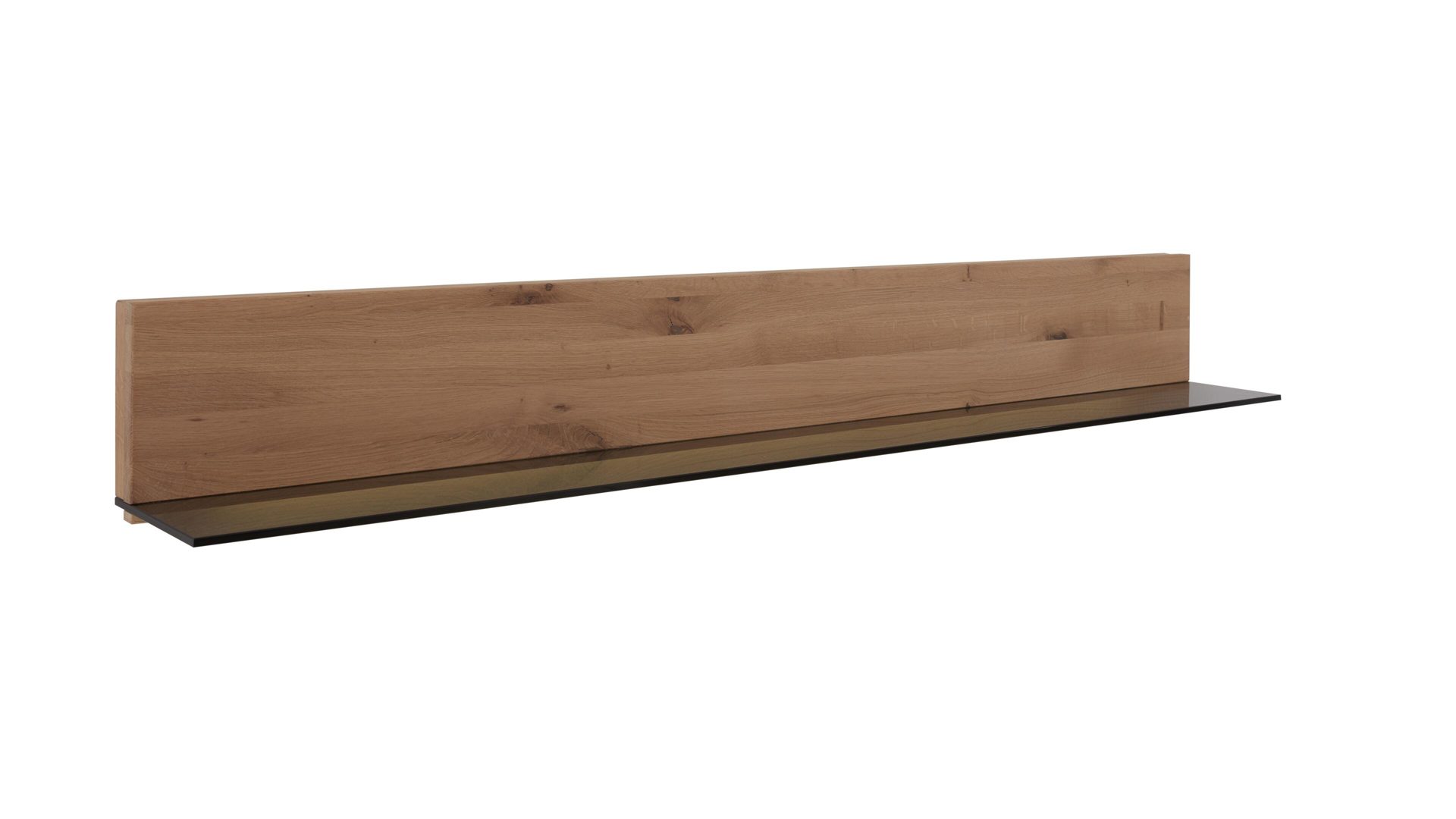 Wandregal Decker aus Holz in Holzfarben Wandregal biancofarbene Wildeiche – Länge ca. 102 cm