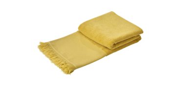 Hamamtuch Done.® aus Stoff in Gelb done.® Hamamtuch Caprice goldfarbene Baumwolle – ca. 95 x 180 cm