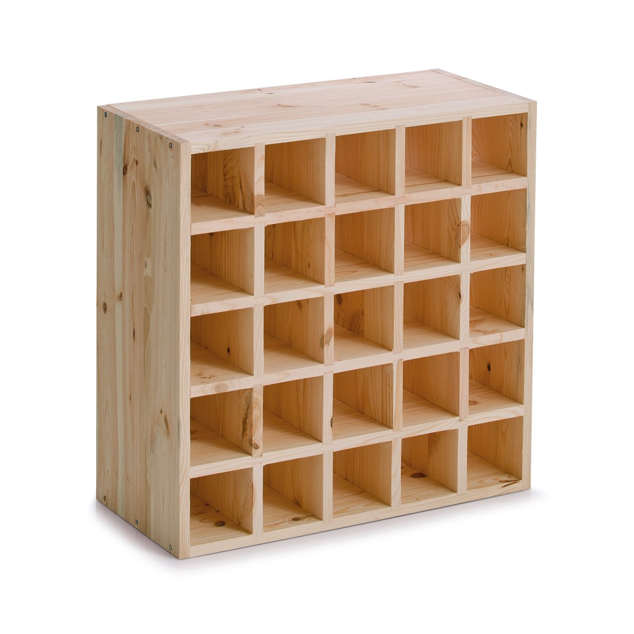 Weinregal Zeller present aus Holz in Holzfarben Weinregal, ein Holzregal im Bordeaux-Stil unbehandeltes Kiefernholz - ca. 25 x 52 cm