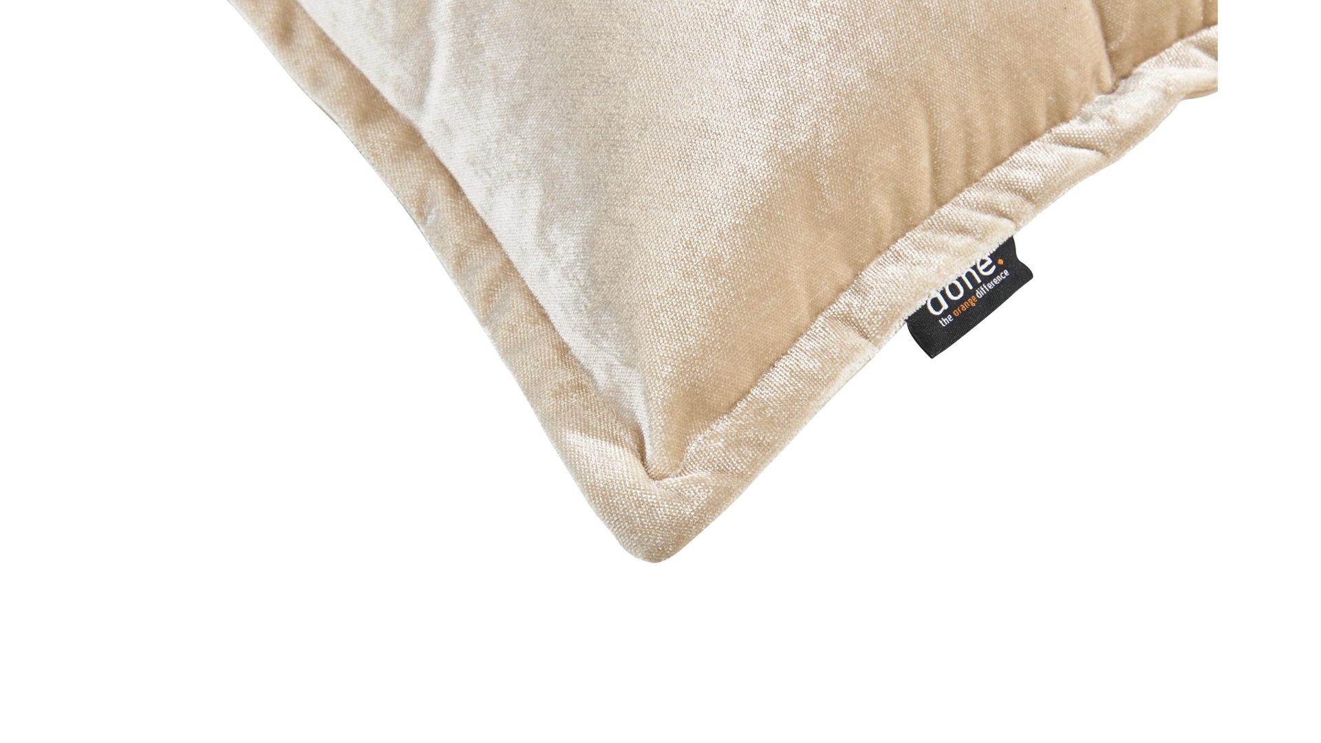 Kissenbezug /-hülle Done.® aus Stoff in Weiß done.® Kissenhülle Cushion Glam sternweißer Samt – ca. 65 x 65 cm