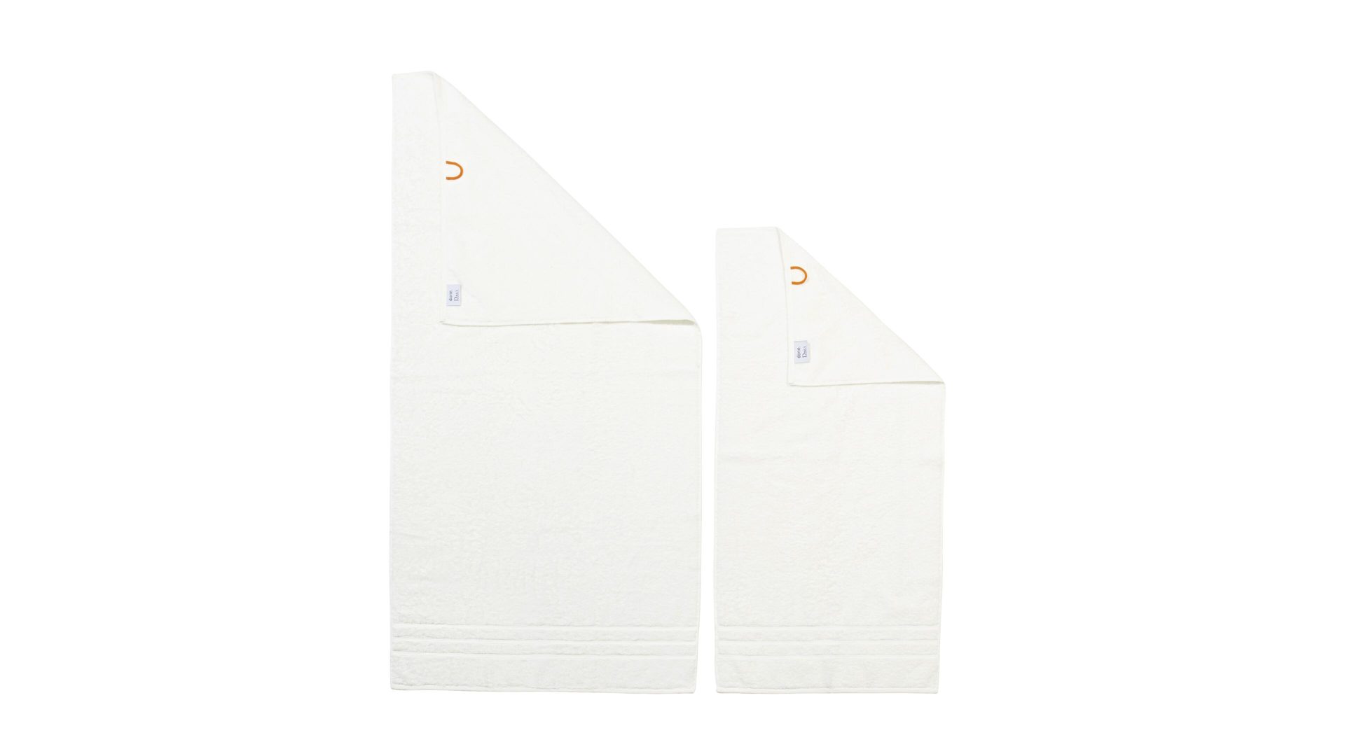 Handtuch-Set Done.® aus Stoff in Weiß done.® Handtuch-Set Daily Uni sternweiße Baumwolle – vierteilig