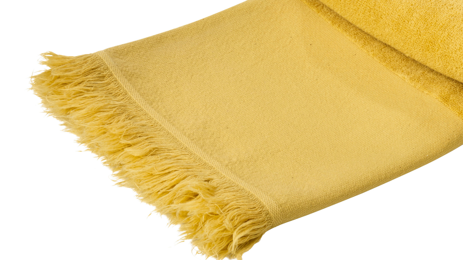 Hamamtuch Done.® aus Stoff in Gelb done.® Hamamtuch Caprice goldfarbene Baumwolle – ca. 95 x 180 cm