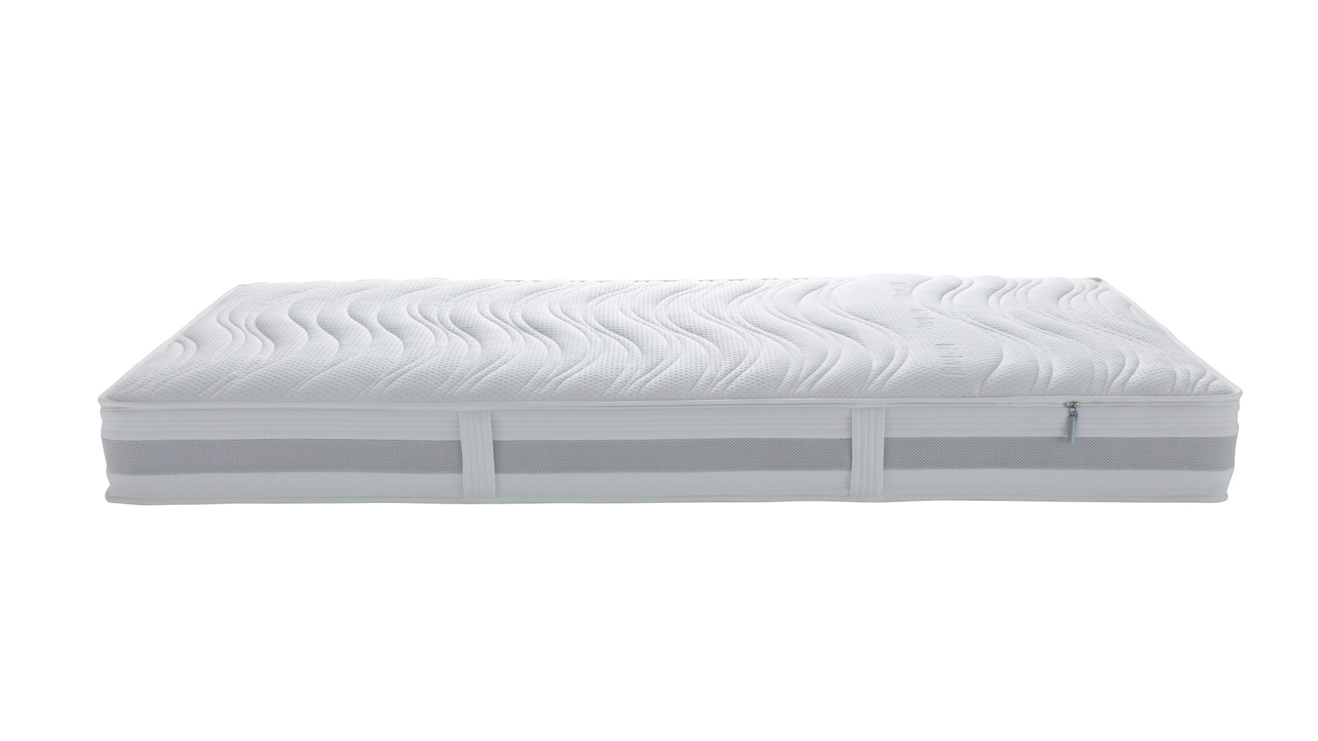 Federkernmatratze Interliving aus Stoff in Weiß Interliving Matratze Medikontur 1913 Taschenfederkern, H4 – Liegefläche ca. 80 x 200 cm