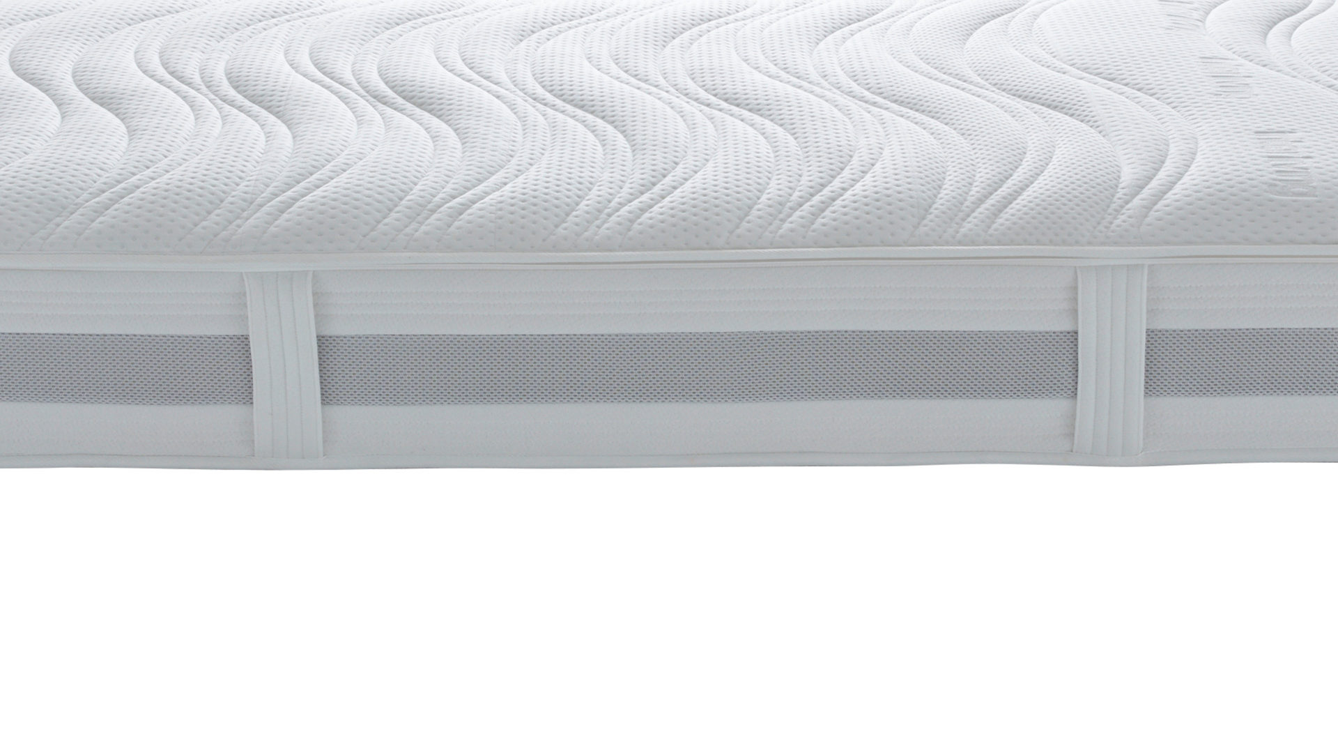 Federkernmatratze Interliving aus Stoff in Weiß Interliving Matratze Medikontur 1913 Taschenfederkern, H2 – Liegefläche ca. 180 x 200 cm