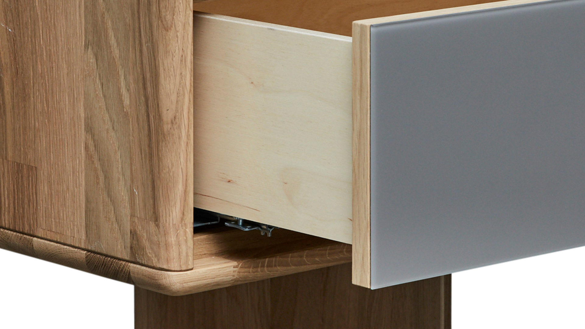 Komplettzimmer Interliving aus Holz in Grau Interliving Schlafzimmer Serie 1015 – Komplettzimmer 1004 Siena & Wildeiche – vierteilig, fünftürig