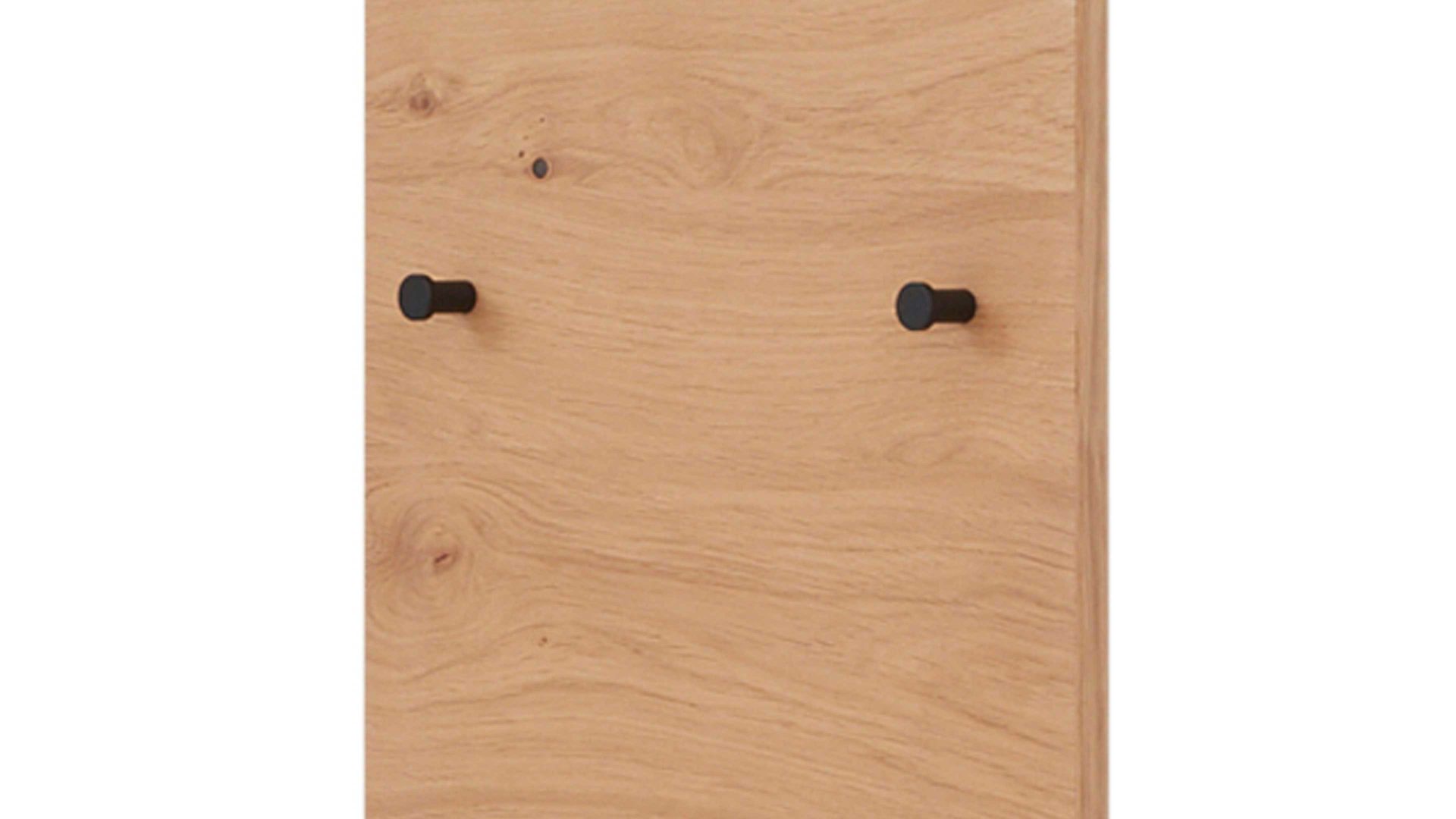 Wandgarderobe Interliving aus Holz in Holzfarben Interliving Garderoben Serie 6005 – Wandgarderobe 822 Balkeneiche – ca. 42 x 183 cm