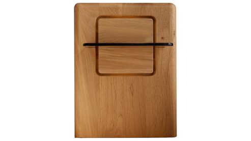 Paneel Interliving aus Holz in Holzfarben Interliving Schlafzimmer Serie 1015 – Paneel-Set Wildeiche & Colorglas – zweiteilig