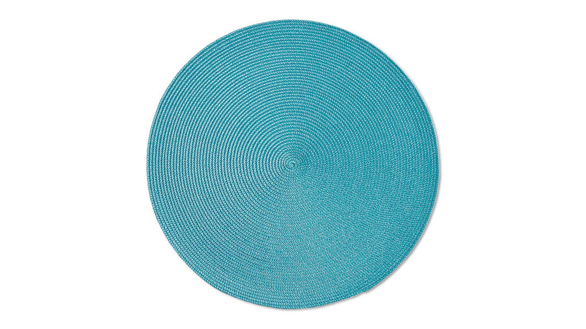 Platzset Zeller present aus Kunstfaser in Blau zeller PRESENT Platzset Twist petrolfarben – Durchmesser ca. 38 cm