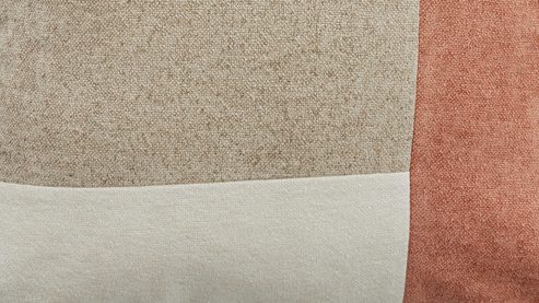 Kissenbezug /-hülle Interliving aus Stoff in Rosa Interliving Kissen Serie 9127 - Kissenhülle Sand- & Rosetöne - ca. 45 x 45 cm