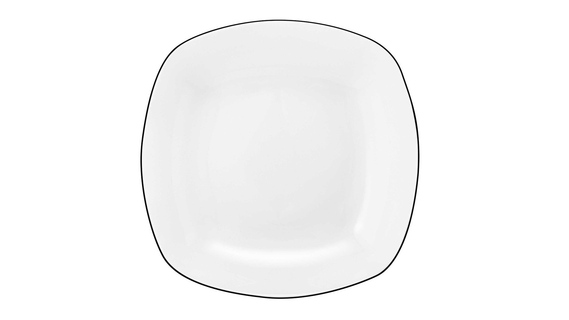 Tafelservice Seltmann weiden aus Porzellan in Weiß Seltmann Tafelservice Lido weißes Porzellan - zwölfteilig, eckig