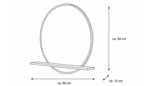 Garderoben-Set Interliving aus Holz in Weiß Interliving Garderoben Serie 6013 - GarderobenSet Sahara Creme & Granitfurnier - vierteilig