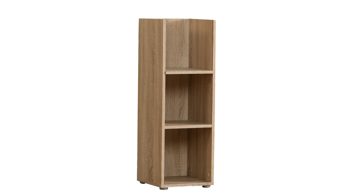Regal Forte® aus Holz in Holzfarben Nischenregal für Wickelkommode Sonoma eichefarbene Kunststoffoberflächen – zwei Böden